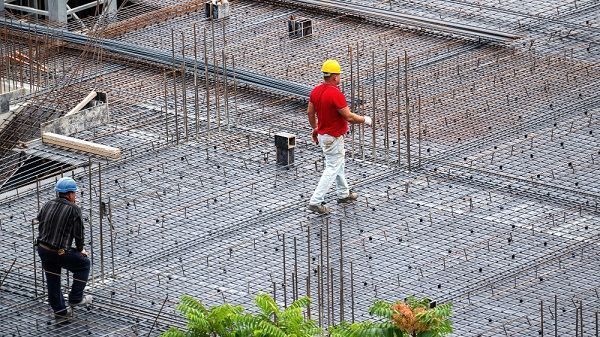 chantier sur un toit